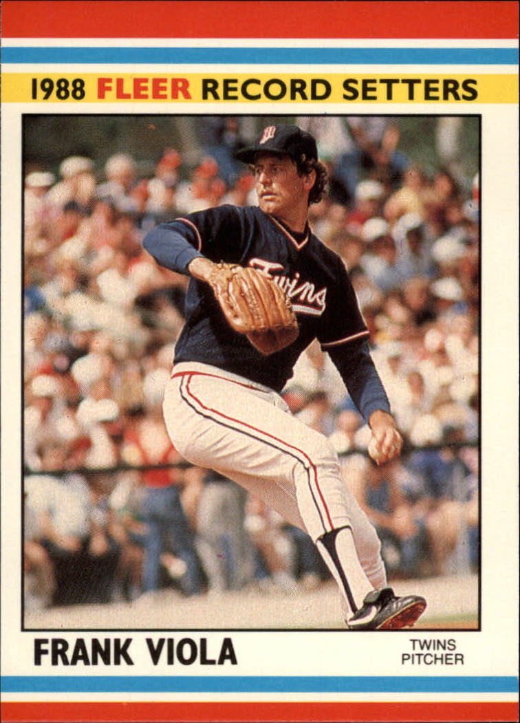 1988 Fleer Record Setters Baseball Cards       042      Frank Viola